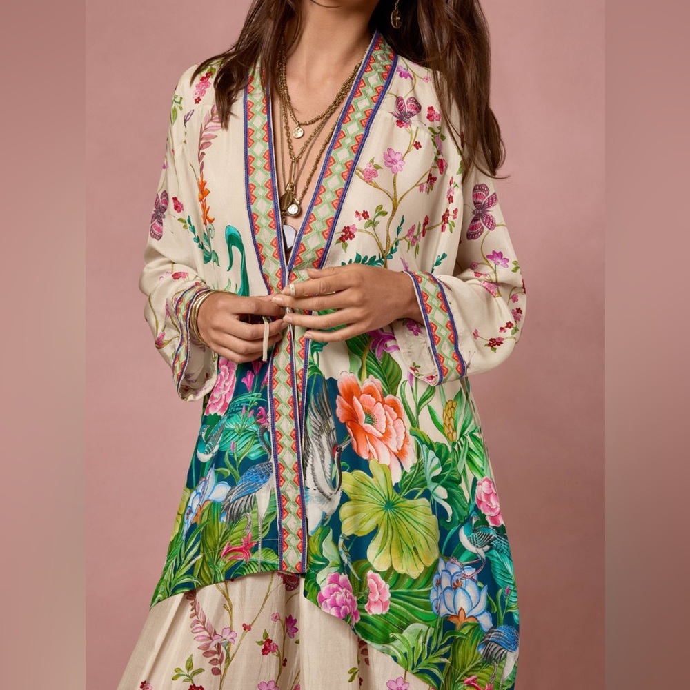 Johnny Was Shae Printed Kimono
